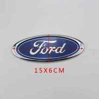 Banner - Emblema adhesivo plastico oval compatible con ford azul 15 cm