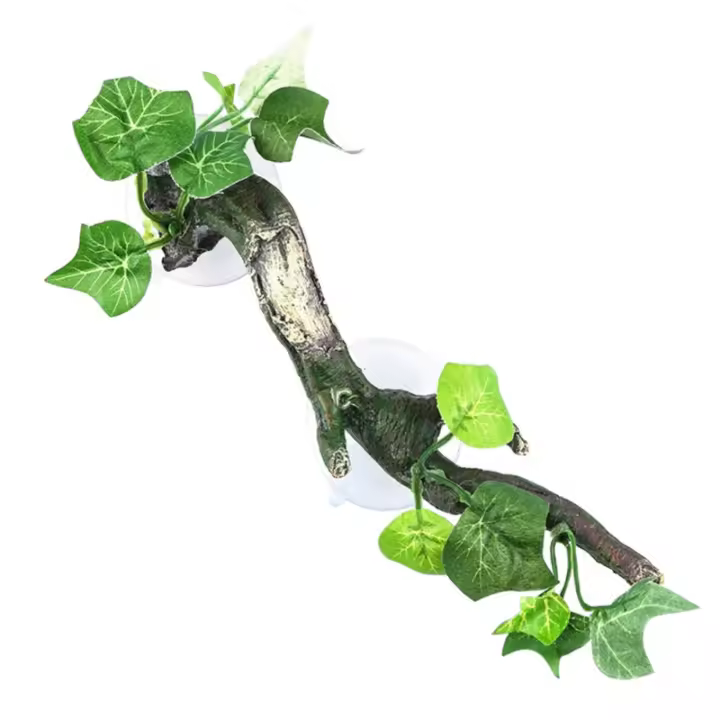  Decoración De Terrario Ramas Artificiales De Resina Cueva Para Reptiles Con Ventosa Decoración Para Anfibios Lagartos Y Serpientes - 1