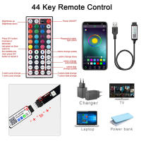 Tiras LED RGB Para Habitación Con Control Remoto Luz Cambiante Para Decoración De Fiestas En Casa Luz De Fondo Para TV - details 5