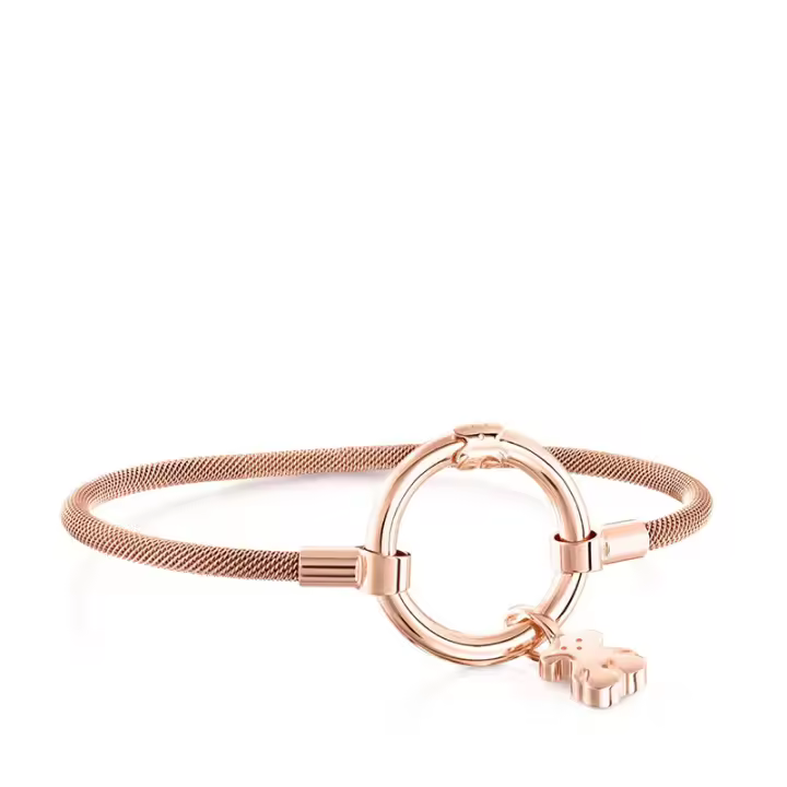 Pulsera Oso de Plata esterlina s925, pulsera Tejida en alambre de Maple de moda, pulsera de Plata para Mujeres europeas y americanas - 1