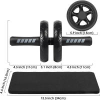 Rodillo De Abdominales AB Con Almohadilla Para Rodilla Y Bandas De Resistencia Equipo De Ejercicio Para Abdominales - details 5