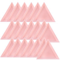 Juego De Bandejas Triangulares Para Arte De Uñas 5/10/20/30 Piezas Organizador De Joyas Y Cuentas Almacenamiento Y Exhibición En Color Rosa Y Blanco - details 10