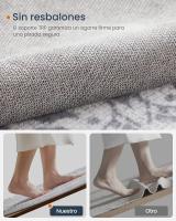 Alfombra Redonda Antideslizante de 160 cm, Estilo Boho, Lavable a Máquina, Decoración del Salón y Dormitorio, Gris paloma - details 5