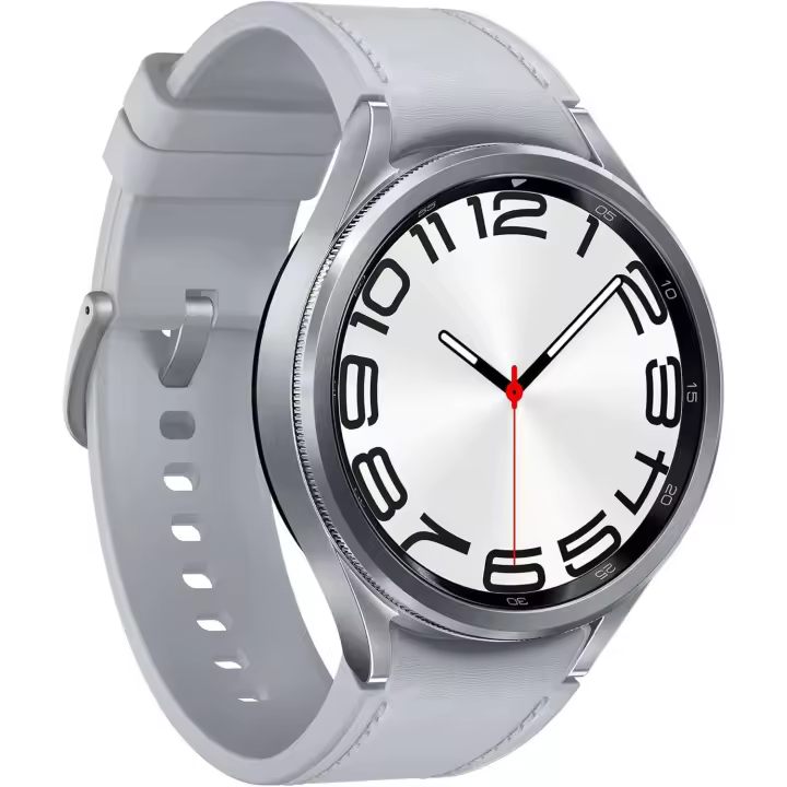Samsung Galaxy Watch 6 Classic R960 47mm Smartwatch Silver - Bluetooth Fitness Tracker with Rotating Bezel, Advanced Health Monitoring, Sleep Analysis, GPS, Android/iOS Compatible , Versión Taiwán - 1