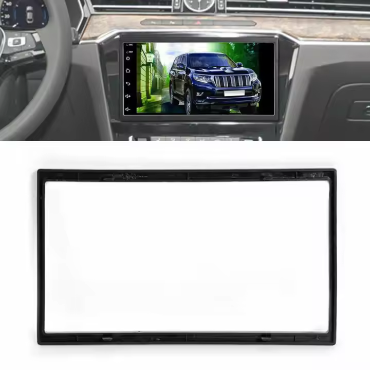 Marco De Pantalla De Radio Estéreo Universal Para Coche 2Din Perímetro Electrónico GPS Navegación Para Pantalla De 7 Pulgadas ABS Plástico - 1