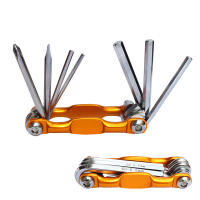 Kit De Herramientas De Reparación Para Bicicleta De Montaña Portátil Y Ligero 7 En 1 Conjunto De Herramientas Multifuncionales Allen Hexagonal Y Destornilladores Para Ciclismo - details 1