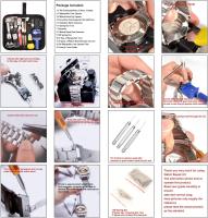 Otras herramientas Especiales, Kit de reparación de Relojes, juego de herramientas de Barra de Resort profesional con ESTUCHE DE Transporte, juego de herramientas de pasaje de correa de reloj Otras herramientas especiales - details 0