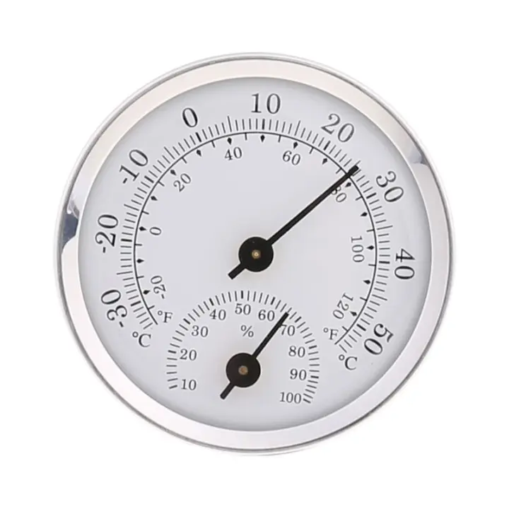 Mini Termómetro-Higrómetro 2 En 1 Para Interior Y Exterior Medidor De Temperatura Y Humedad Analógico Sin Batería Rango -30~50℃ - 1