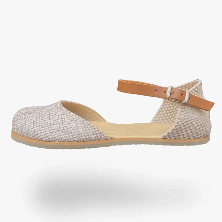Esparteña respetuosa barefoot Nens Flexinens S-6605-PR Sáhara Cuero adulto.Suela fina de un grosor entre 3mm y 5mm. Tendrás un contacto prácticamente directo con el suelo, recibiendo así toda la información del terreno. Completamente flexibles - 1