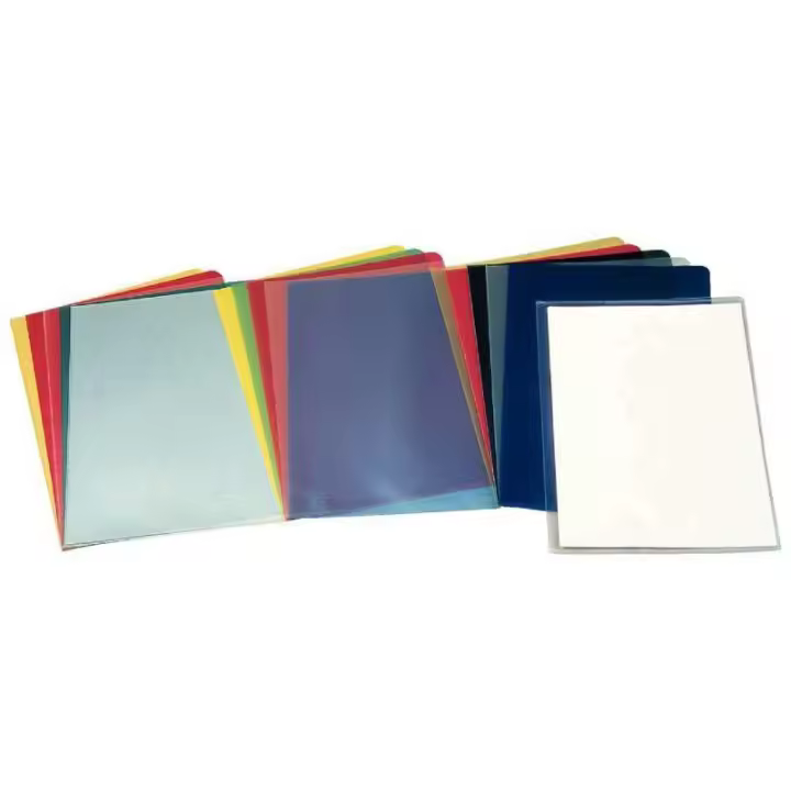 Esselte dossiers uñero folio pvc liso modelo 30 180 micras caja 100 transparente tamaño folio - 1