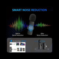 Micrófono  inalámbrico K9, Plug&Play, Compatible iPhone y Tipo-C, 20m, con reducción de ruido - details 5