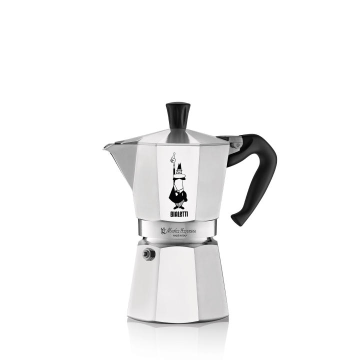 Bialetti Cafetera Clásica Italiana  - Moka Express, distintos tamaños 1, 2, 3, 4, 6, 9, 12, 18 tacitas de Café italiano - Cafetera de Aluminio de Alta Calidad para uso en Cocina - adecuada para hornillos de gas y placas eléctricas