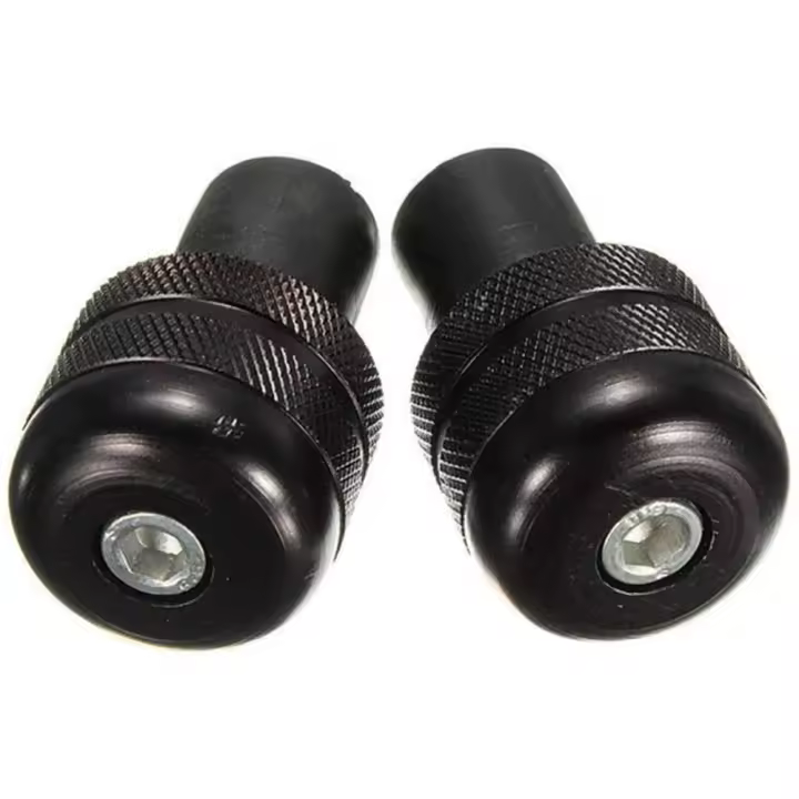 Heart Horse 2x Tapas De Manillar Antivibración Para Motocicleta 7/8" 22mm Negro/Rojo Capas De Agarre Para Fin De Manillar - 1