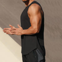Camiseta Deportiva Sin Mangas Para Hombres Secado Rápido Transpirable Para Correr Entrenamiento Maratón Fitness Vest Top - details 3