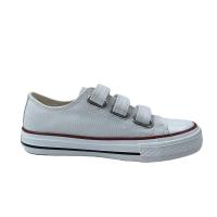 ANDY-Z AN1007 Blanco Zapatillas De Lona  con velcro  con puntera de goma para niño y niña - details 1