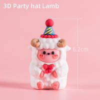 Topper De Pastel De Fiesta Animal De Dibujos Animados 3D INS Oso Conejo De Pascua Zodiac Chino Para Niños Decoraciones De Cumpleaños Boys O Girls Regalos PVC - details 14