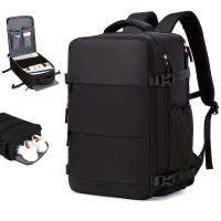 Mochila de viaje grande Carry On para Mujer Hombre Mochila de gimnasio impermeable negra con compartimento para portátil Mochila de viaje Profesor Artículo personal Mochila Mochila Avión Accesorios Imprescindibles Mochila de viaje grande para los hombres - details 0