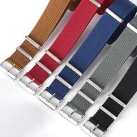 Correa De Reloj De Nylon De Alta Calidad Reemplazo De Cuerda Militar Tejido Balístico Con Tirantes Ribbed 20mm 22mm Accesorios - details 0