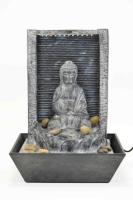 CAPRILO REGALOS & DECORACIÓN Figura Oriental Decorativa de Resina "Fuente Buda con Luz". Adornos y Esculturas. Decoración Hogar y Jardín. Regalos Originales. 22 x 30 cm. - details 0