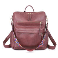 Mochila de gran capacidad para mujer, estilo retro europeo y americano, con diseño de nicho, para mujer - details 7