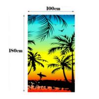 HOGUITA-Toalla de Playa Grande de Algodón 100x180cm, Toalla de Secado Rápido sin Arena, Ligera y Absorbente para Playa, Piscina, Viajes, Gimnasio – Toalla Playera Extra Grande - details 1