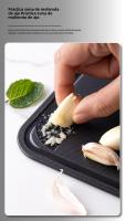 Tabla De Corte Multifuncional Con Presa De Ajo Plástico Rectangular Ecológico Para Verduras Y Carne - details 8