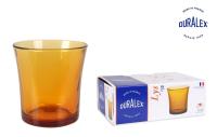 ARISE SHOP-Set de 6 vasos de cristal templado DULAREX,vasos Ambar,Saphir,modelo LYS,21CL,vasos para agua, bebidas, 7,8 x 8 cm,resistentes a los golpes y choques térmicos,aptos para microondas, lavavajillas - details 2