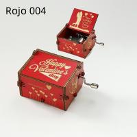 Caja de música manual de madera, con tallado retro (o talla antigua) - Regalo de cumpleaños con impresión a color - details 9