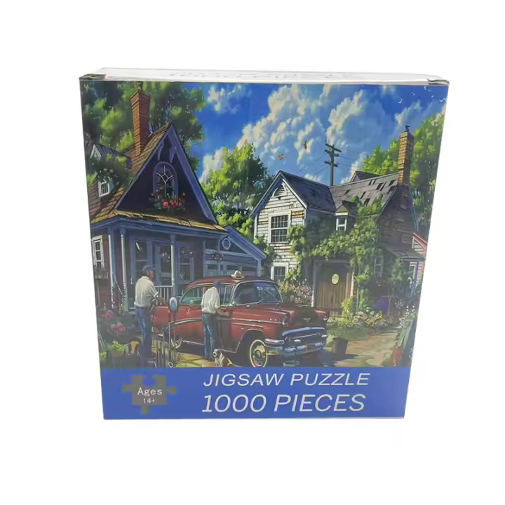 Rompecabezas DIY De 1000 Piezas Vida Sencilla En Un Pequeño Pueblo Escena De Casa Juguete Educativo Para Adultos Decoración Del Hogar Juego De Tablero - 1
