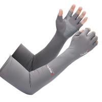 Pareja De Mangas Deportivas Para Hombres Y Mujeres Protección Solar Al Correr Ciclar Pesca Escalar 5 Dedos Cubrebrazos Frío Glacial - details 4