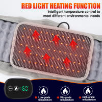Cinturón de cintura con luz roja y airbag modelo privado, 5000 mAh, calefacción eléctrica, vibración, masaje, protector de cintura. - details 6