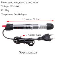 Calentador Submersible De Acuario Automático Para Tanque De Peces Con Temperatura Constante 25W/50W/100W/200W/300W Enchufe EU - details 7