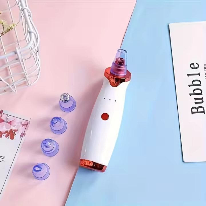 Limpia Puntos Negros Y Acné Con Vacío Facial Eléctrico Recargable USB Guía De Agua Para Limpieza Facial Plástico - 1