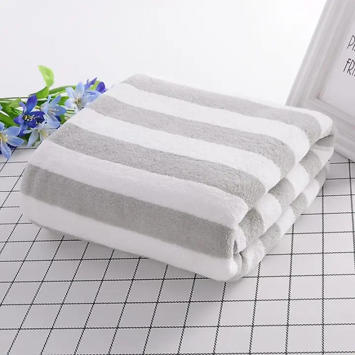 Beach TowelStripe, Green Seafoam, paquete de 1 - 1