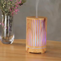 Hueco máquina de aromaterapia ultrasónico atomizador cabeza de hogar colorido noche luz escritorio aceite esencial aromaterapia humidificador - details 2