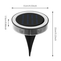 4Pack Luces Nocturnas Solares IP65 Impermeables Para Exteriores Lámparas De Suelo LED 360° Para Jardín Yarda Lawn Balcon Decoración - details 2