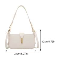 Bolso De Mano De Moda Cuadrado Tendencia Bolso Cruzado Con Correa Ajustable De Cuero PU Satchel Monedero Para Mujer - details 28