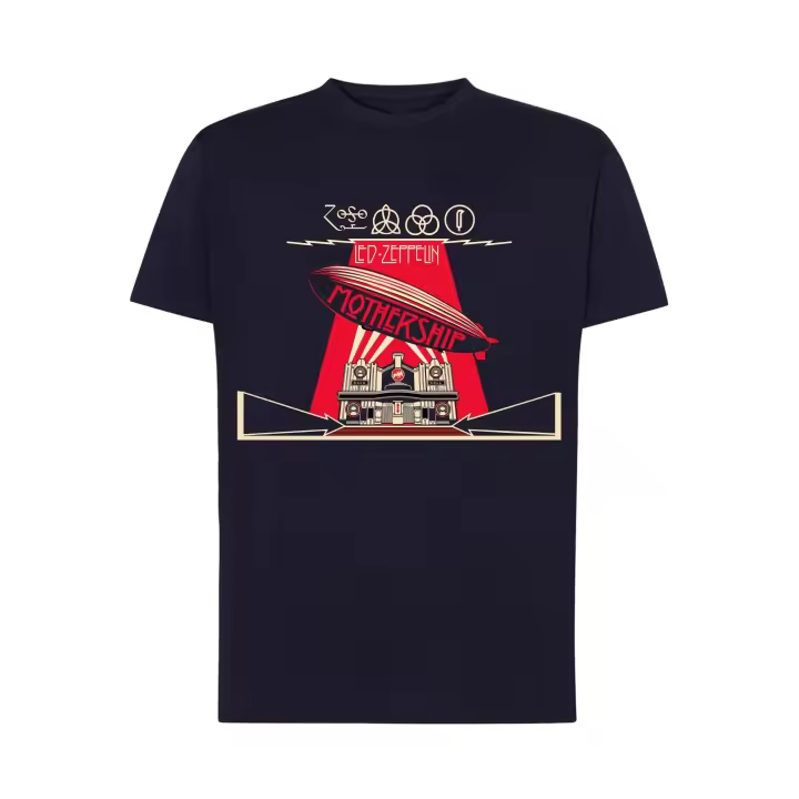 Led Zeppelin - Mothership - camiseta album banda de rock - algodón premium unisex hombre mujer - 1