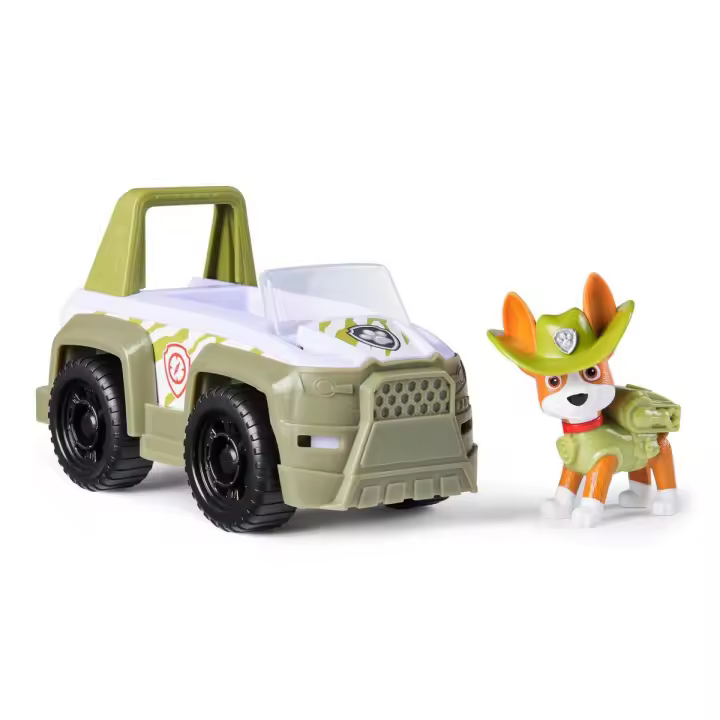 SPIN MASTER - Patrulla Canina - Coche Jungle Cruiser Y Figura Tracker: Coche Todoterreno de Juguete con Figura Tracker - Patrulla Canina Juguetes - 6069071 - Juguetes Niños 3 Años + - Regalo Niño 3 Años + - 1