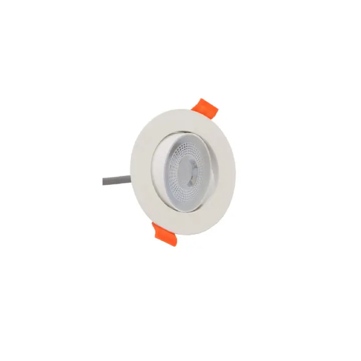 Ledkia Foco Downlight LED 5W Circular SOLID Slim Corte Ø 75 mm 3000K Blanco Cálido - 1