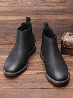 Botas Chelsea Para Hombre 40-46 2023 Moda Confortable Marca #CL5321 Sintético Antejo Suela TPR Cierre Elastic Band Tobilleras - details 1