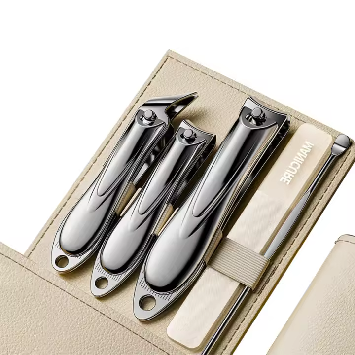 Kit De Manicura 5 Piezas Cuidado Personal Afeitadora De Uñas De Acero Inoxidable Set De Grooming Regalo Para Familia Y Amigos Viaje - 1