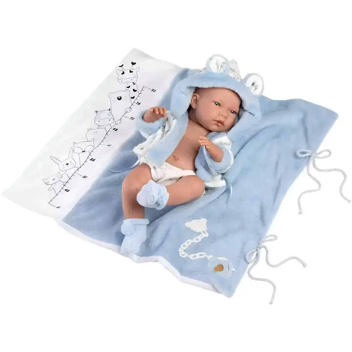Muñeco Nico Recién Nacido Baño 40 cm. Llorens 73897 - Edad +3 Años - 1