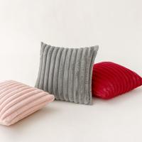 Inyahome Fundas Para Cojines De Peluche Roja De Conejo 2 Piezas 30x50cm 45x45cm Decoración Navideña Para El Hogar Suaves Y Cómodas - details 7