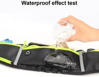 Cinturón para correr con soporte para teléfono, riñonera ajustable, impermeable, para botella de agua, auriculares, gran capacidad - details 2