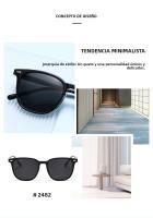 Gafas De Sol Cuadradas Ultraligeras Para Mujer Con Color Natural Y Protección UV Gafas De Moda 2025 - details 1