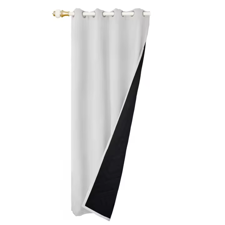 Cortinas De Blackout Tejidas 100% Gruesas Para Invierno Con Anillas Listas Para Instalar Para Sala De Estar Dormitorio Decoración Y Aislamiento De Luz - 1