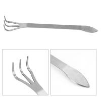 Riega De Acero Inoxidable Para Bonsái Con Mango Ergonómico Herramienta Para Suavizar Tierra Y Raíces 3 Ramas - details 2