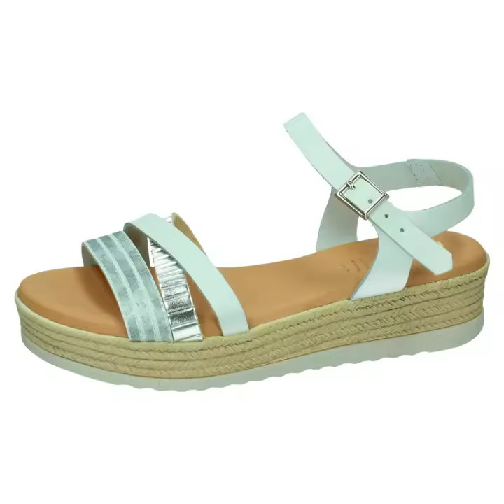 Sandalias marca MADE IN SPAIN para niña en color blanco. SANDALIAS COMBI - 1
