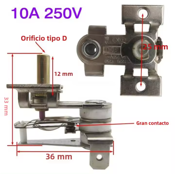 Termostato De Horno Con Interruptor De Alta Temperatura AC 250V 10A 16A Accesorios De Calentamiento Electrónico Reemplazo Para Calefacción - 1